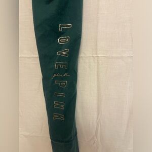 PINK Victoria's Secret Green Yoga Pants S